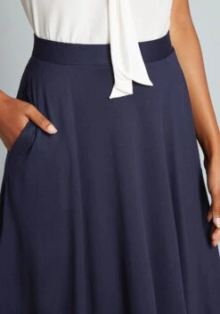 Excellence Attained Knit A-Line Skirt -Bunny Shop 6389a39ca29dd8da7f43447052adf7b7