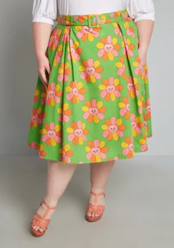 ModCloth X Marisol Muro Properly Preened A-Line Skirt 10 ModCloth X Marisol Muro Properly Preened A-Line Skirt -Bunny Shop 6b9fe357558fb4c1b6c259cebc44a528