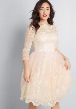 Gilded Grace Lace Dress