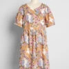 Blooming Spring Scene Babydoll Dress