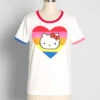 ModCloth X Hello Kitty Love Vibrantly Graphic Ringer Tee