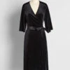 Wrapped In Elegance Velvet Midi Dress