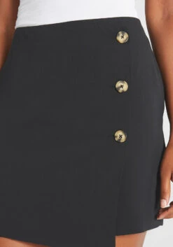 Step To The Side Button Mini Skirt -Bunny Shop 7f659692a2e138fff04788a025e1e21b