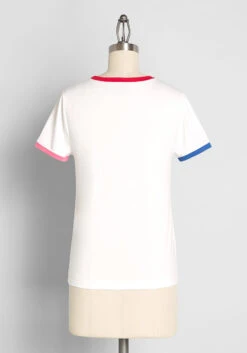 ModCloth X Hello Kitty Love Vibrantly Graphic Ringer Tee -Bunny Shop 839a5398e31f230895e4d6b1a4cacd6c