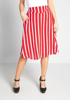 Modcloth X Collectif A Shore Thing A-Line Skirt