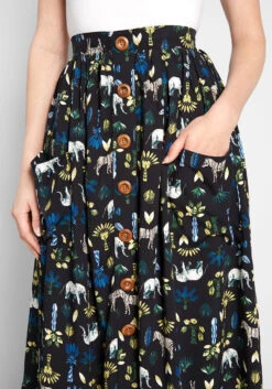Safari, So Good Midi Skirt -Bunny Shop 930929cb5245cce2e182530214ea5157