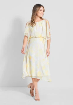 Flutter Of Flattery Midi Dress
