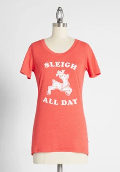 No Brand Sleigh All Day Graphic Tee