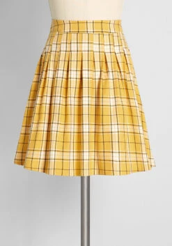 Twirling In The Sunshine Pleated Mini Skirt