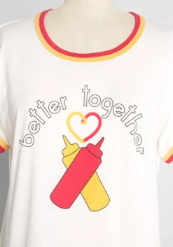 ModCloth X Camp Collection Condiments Forever Graphic Ringer Tee -Bunny Shop c292f11e8964a1d0c7a12f55852d3cb1