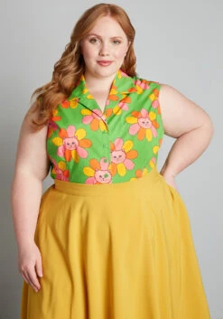 ModCloth X Marisol Muro Showing Up Chic Sleeveless Top