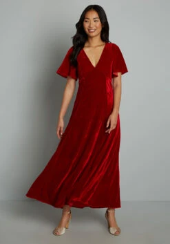 Captivating Charisma Velvet Maxi Dress