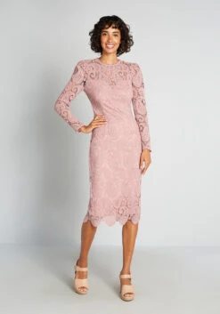 Little Mistress At First Blush Midi Dress