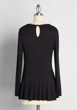 Full Of Purpose Peplum Top -Bunny Shop dbbacc5c4641402e3688a2b39541f848