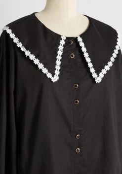 ModCloth X Collectif Daisy Persuasion Long Sleeve Blouse -Bunny Shop dc54fa220673356caf957defc0e47690