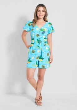 Modcloth X Collectif Sea Turtle Wave Romper -Bunny Shop dca54d361881d6a66dc28038804a40e4