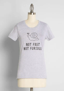 No Brand Neither Fast Nor Furious Graphic Tee