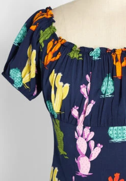 ModCloth X Collectif Caught Up In The Cacti Off-Shoulder Top -Bunny Shop e3e4db7ce5bee4814eea53d1c1c4ac60