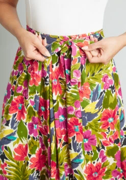 Tropical Tranquility Midi Skirt -Bunny Shop e53a7c9f5a69da34786e5ab67b5ee6f2