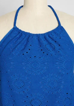 Sought After In Sapphire Halter Top -Bunny Shop e69c8d1b27c2cec9b3f80950e11b75fa