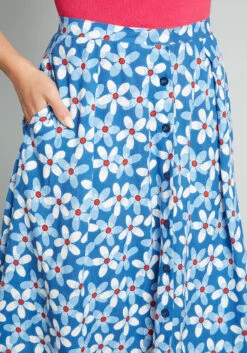 Free To Flourish Midi Skirt -Bunny Shop ffd4595504c5e110dbedaaaf0596d1e4