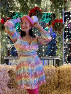 Take A Shine Sequin Wrap Dress -Bunny Shop myfavoritethings25 6